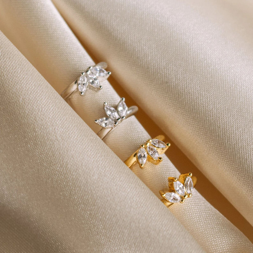 Elise Sparkle Huggie Earrings