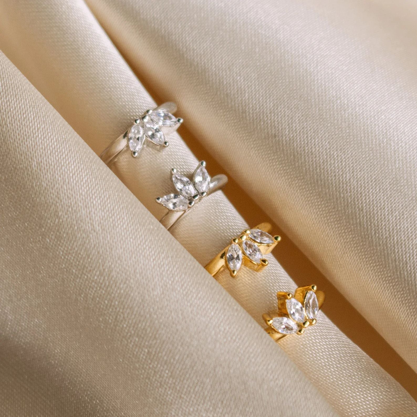 Elise Sparkle Huggie Earrings
