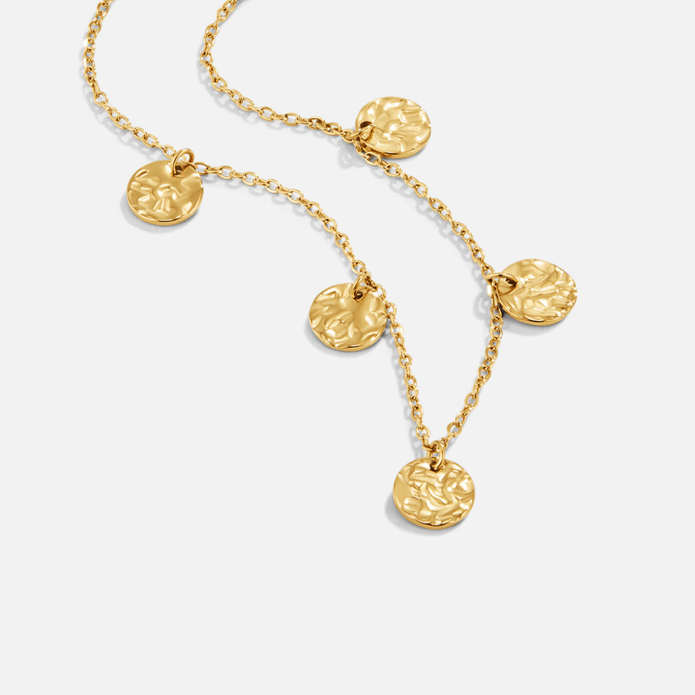 Elodie Textured Coin Pendant