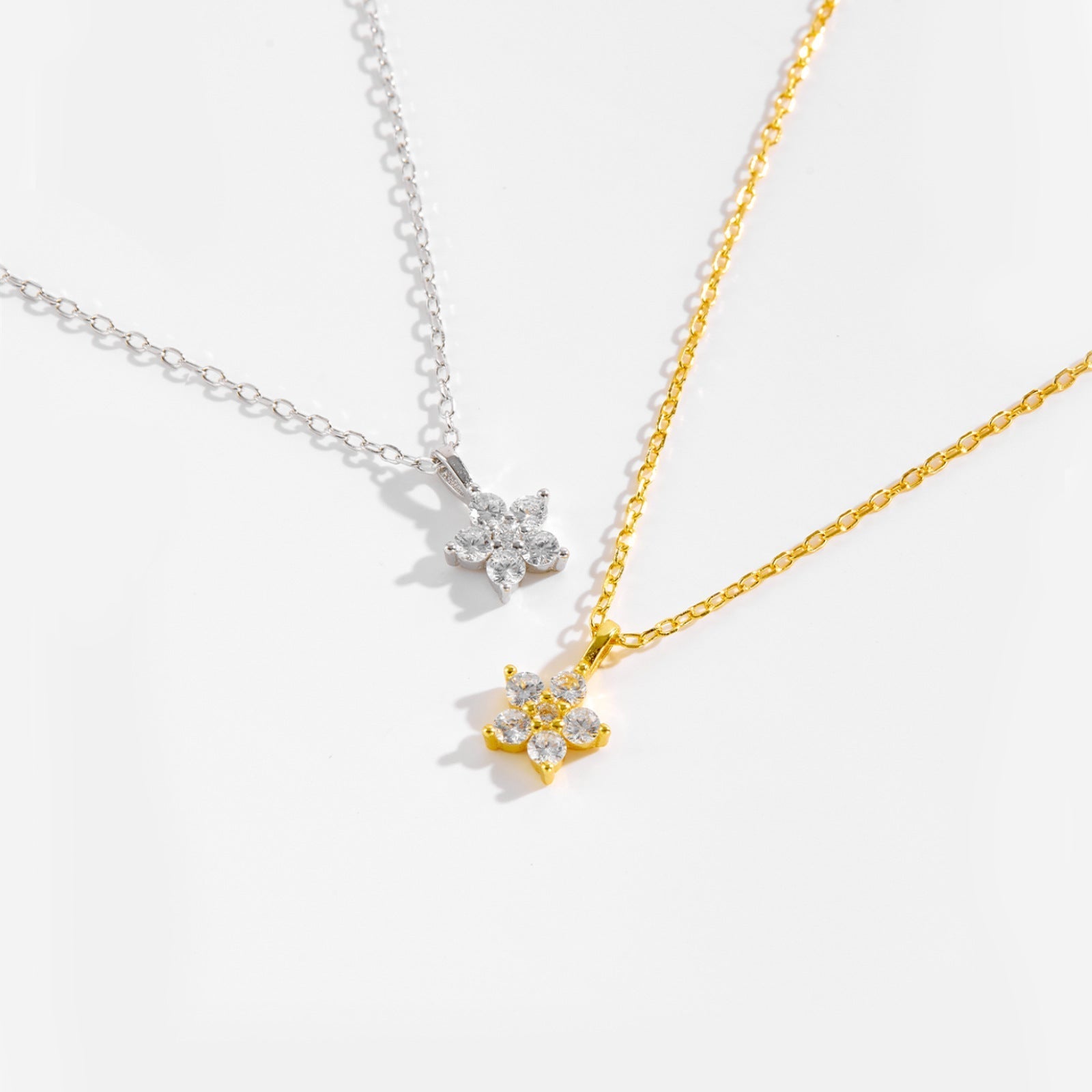Freya Crystal Flower Necklace