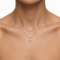 Grace Cross Necklace Silver