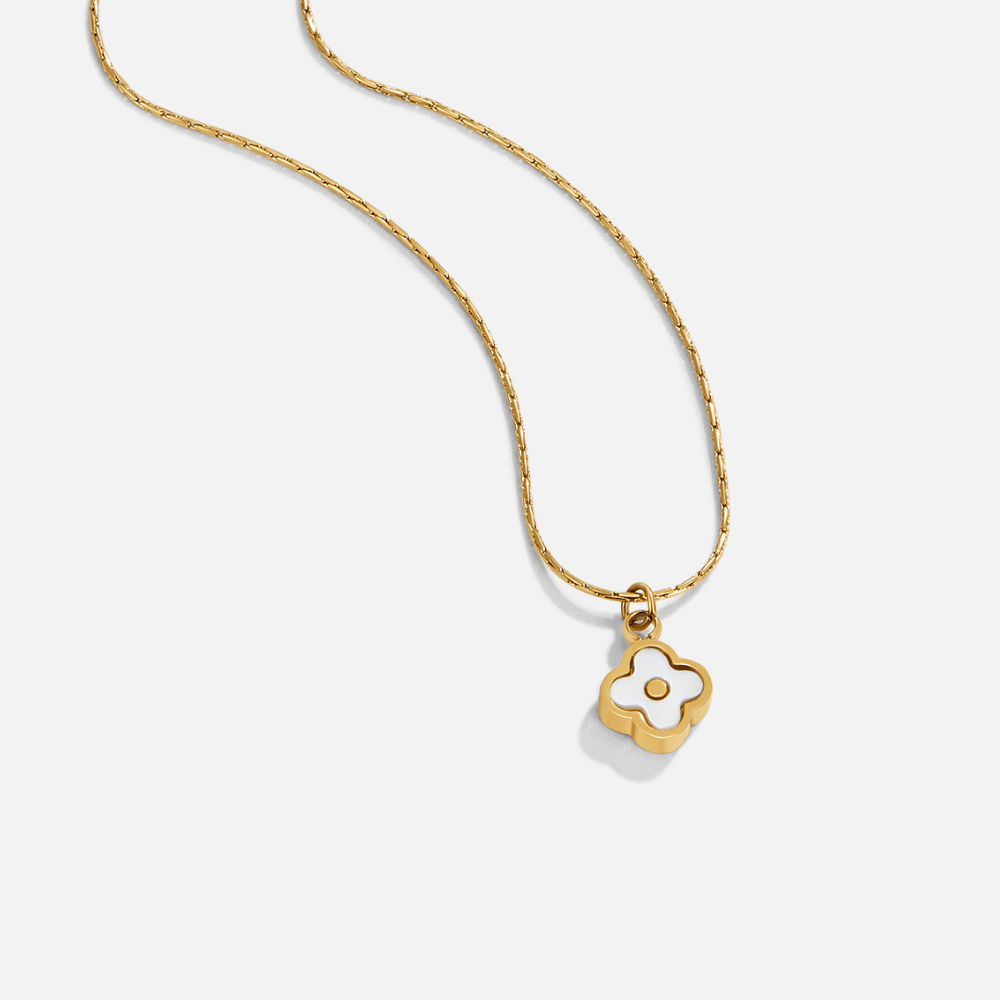 Ivory Blossom Pendant Necklace