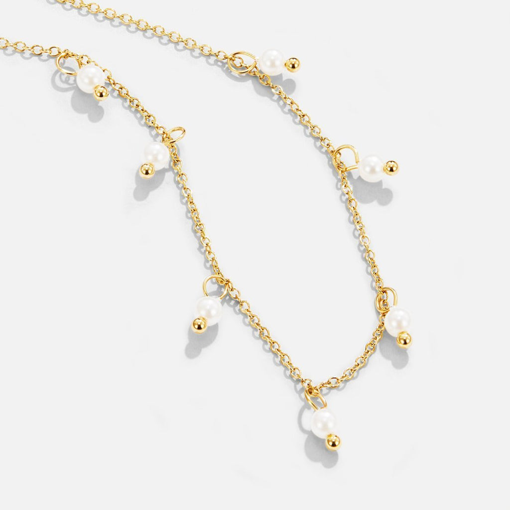 Lily Gold Pearl Necklace