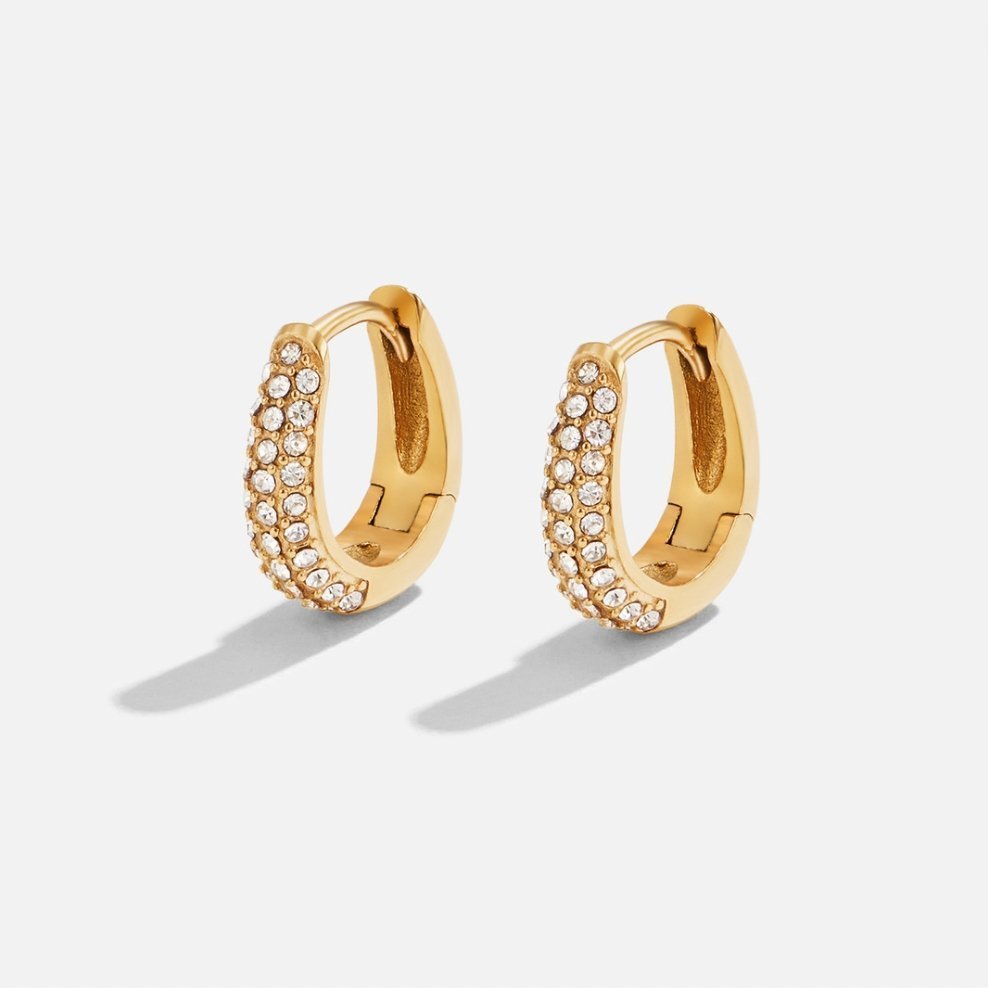 Lily Sparkle Hoop Earrings