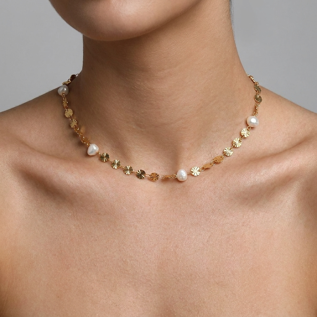 Liora Coin Pearl Necklace