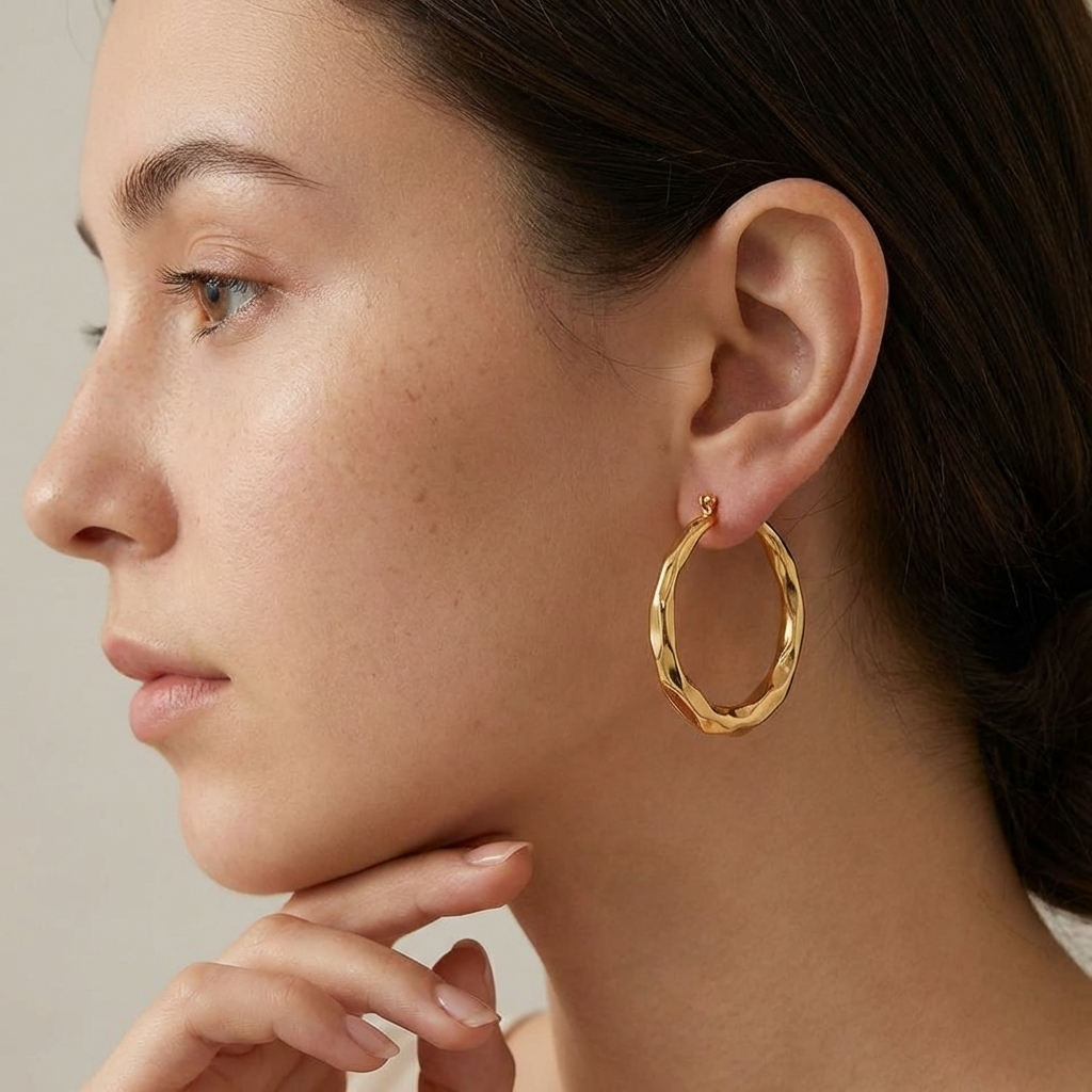 Liora Polished Hoop Earrings