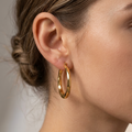 Liora Polished Hoop Earrings