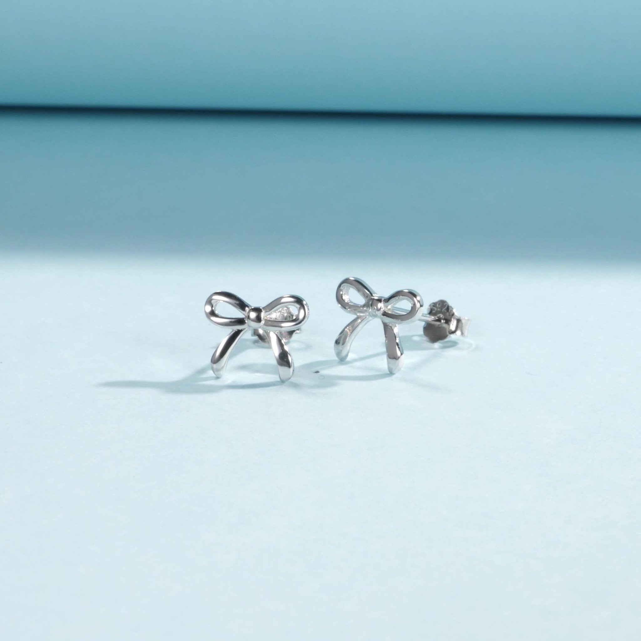 Lucia Silver Stud Earrings