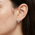 Luna Silver Stud Earrings