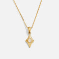 Luna White Opal Gold Necklace