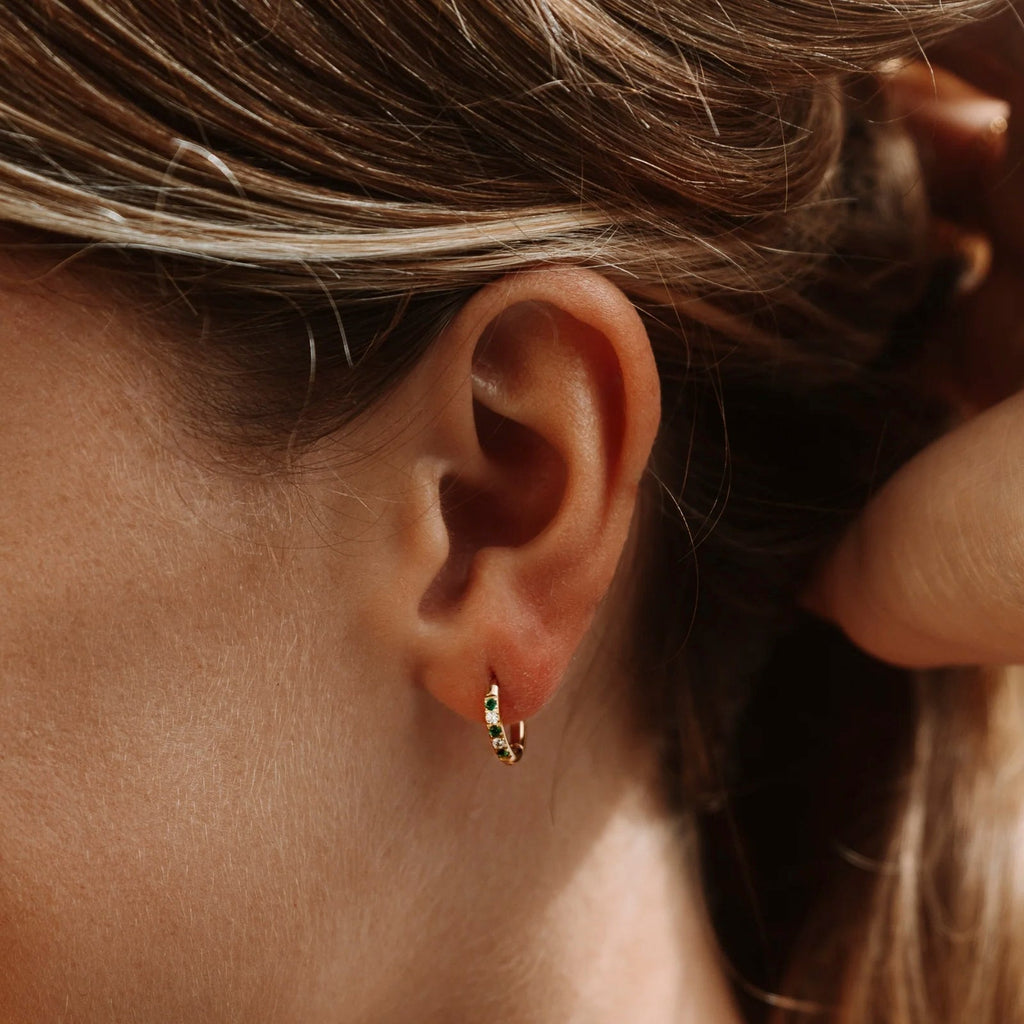Lyra Crystal Hoops