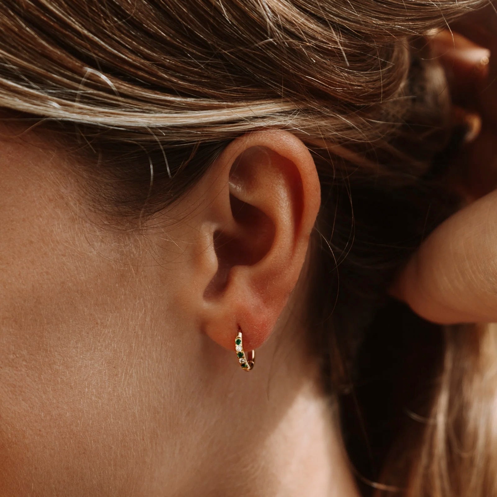 Lyra Crystal Hoops