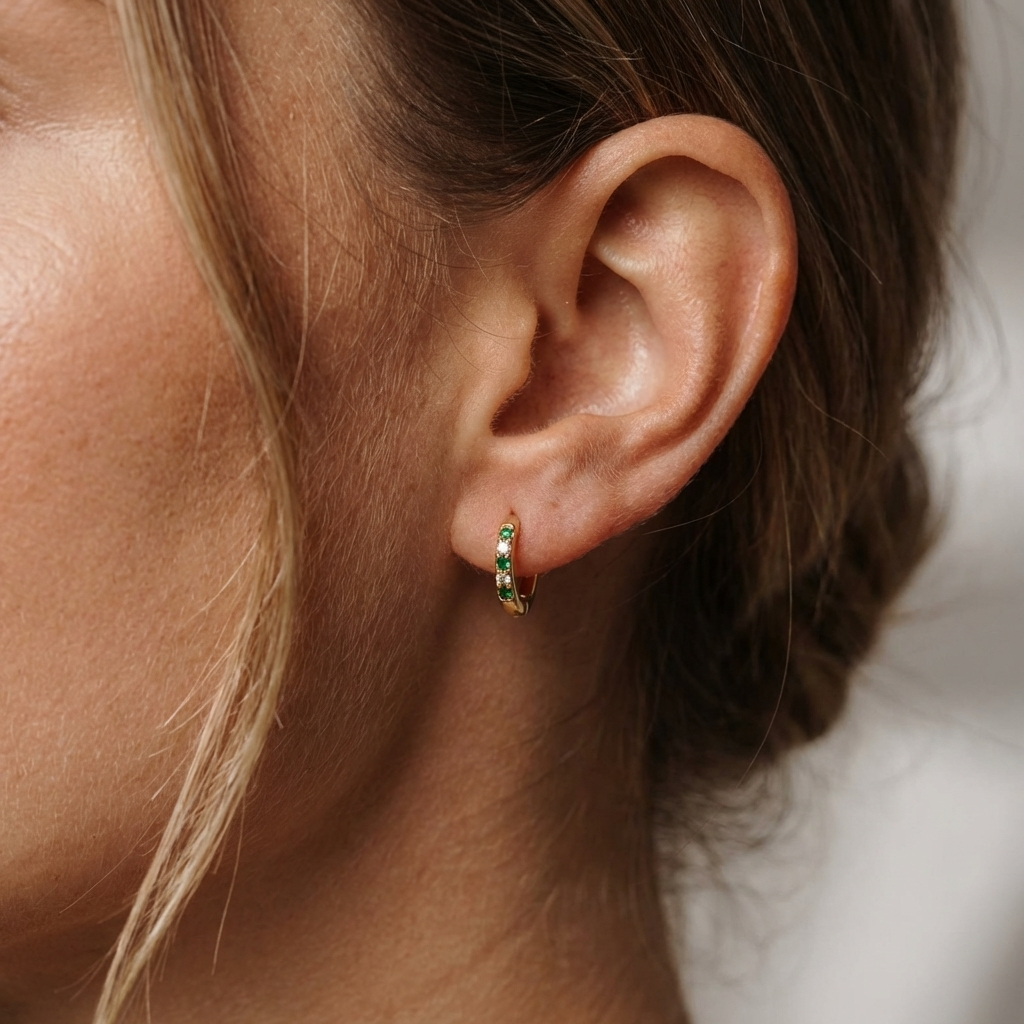 Lyra Crystal Hoops