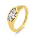 Majestic Contour Gold Ring
