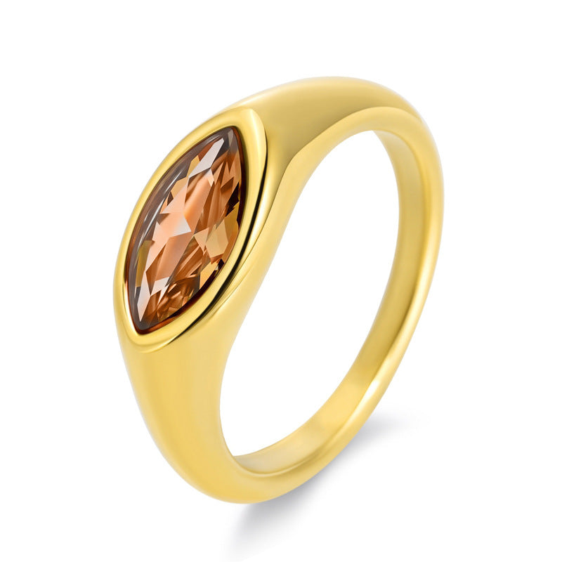 Majestic Contour Gold Ring