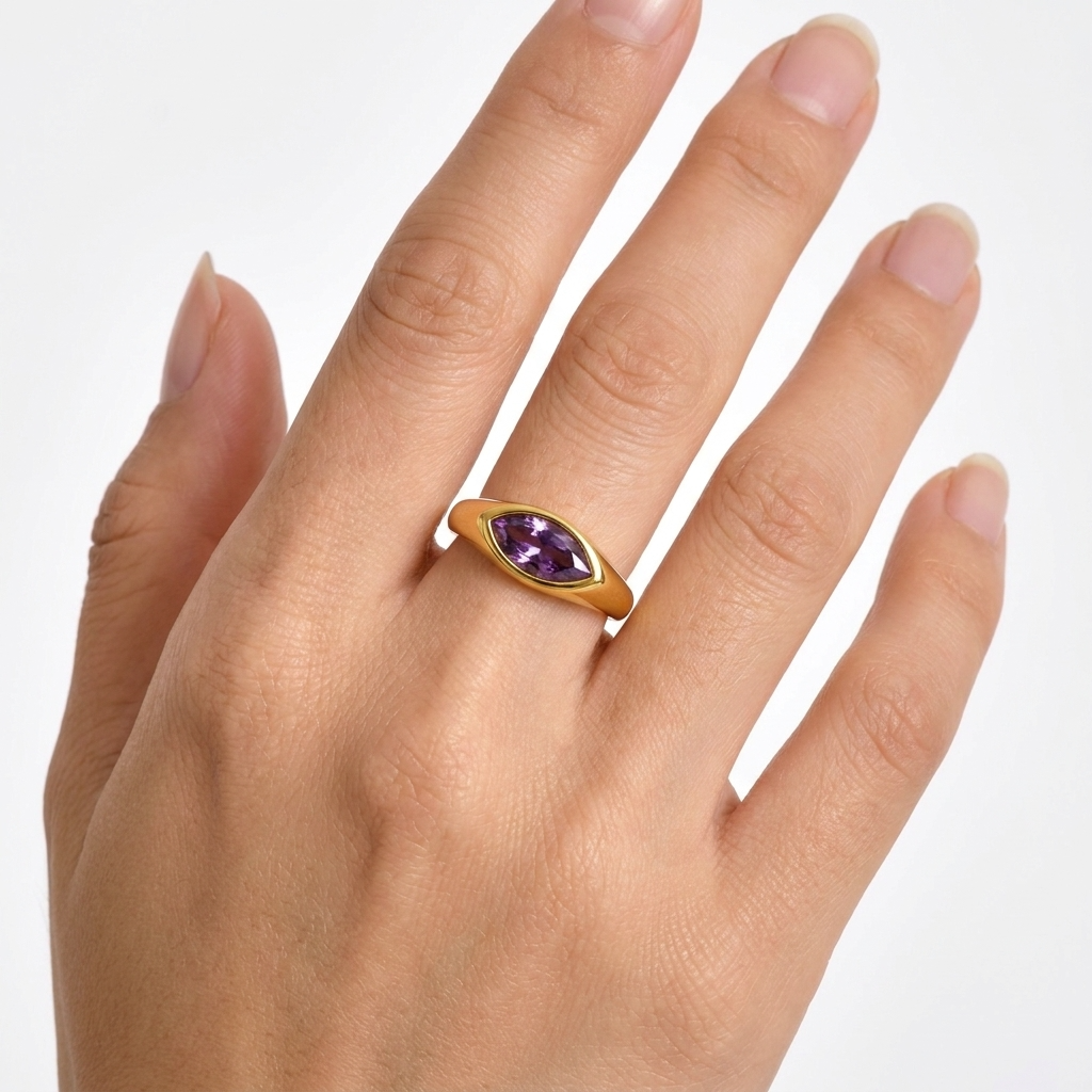 Majestic Contour Gold Ring