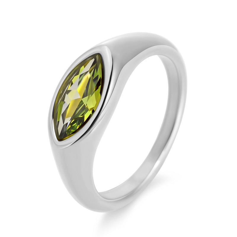 Majestic Contour Silver Ring