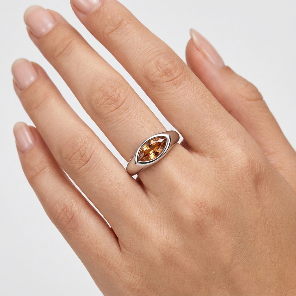 Majestic Contour Silver Ring