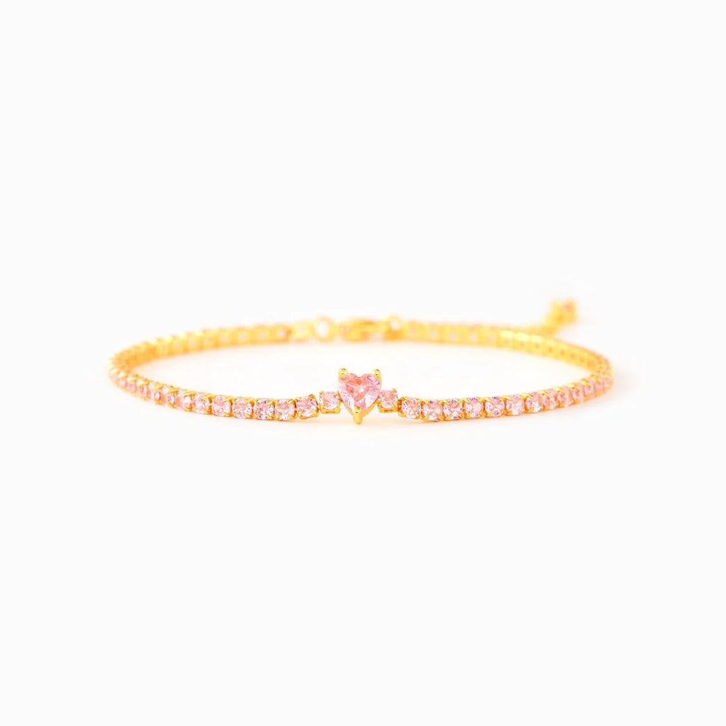 Mila Heart Tennis Bracelet