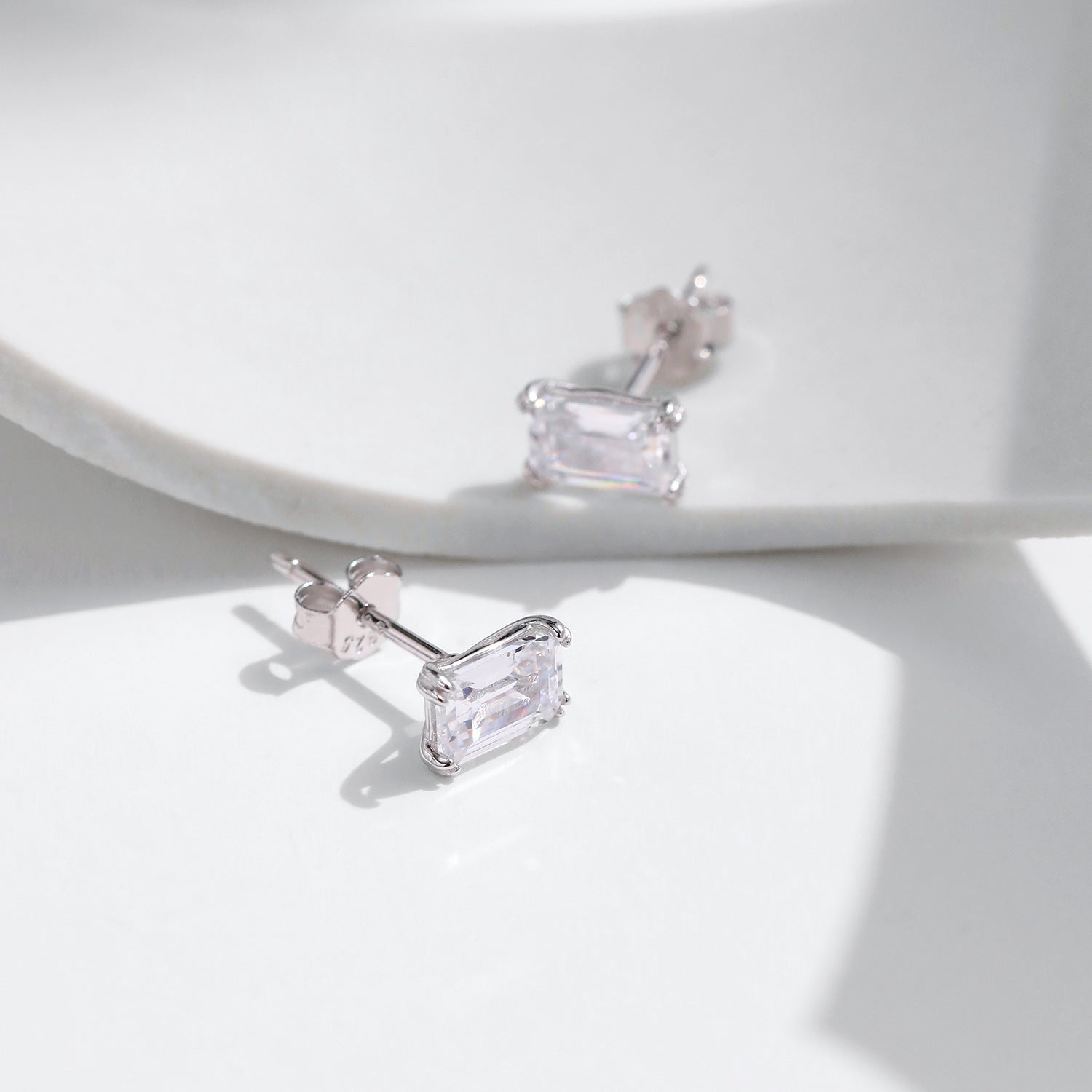 Mila Silver Stud Earrings
