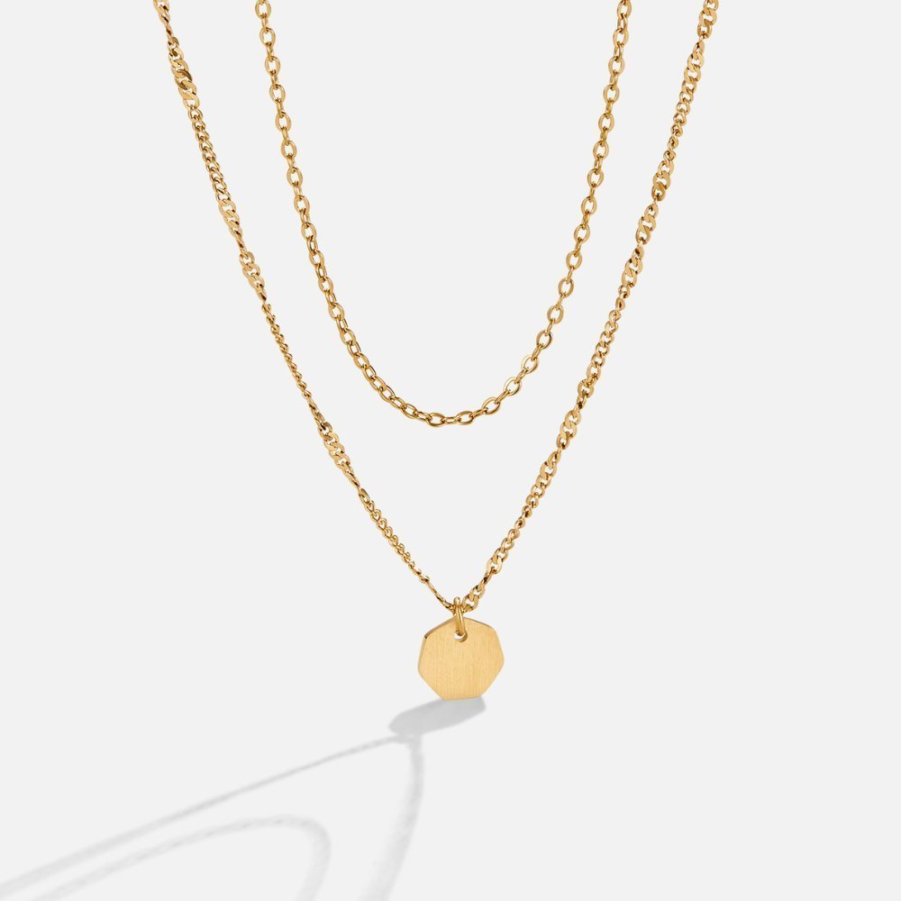 Miranda Gold Tiered Necklace