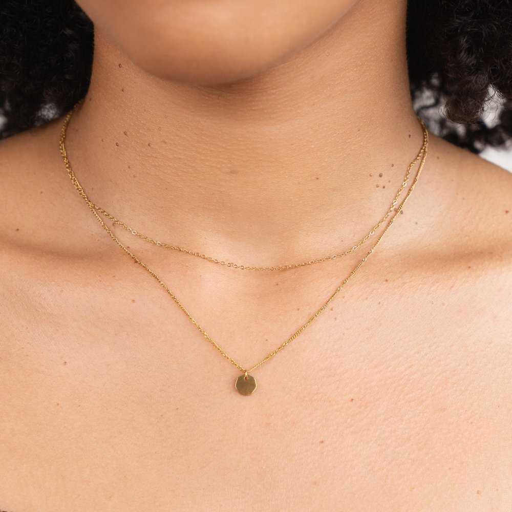Miranda Gold Tiered Necklace