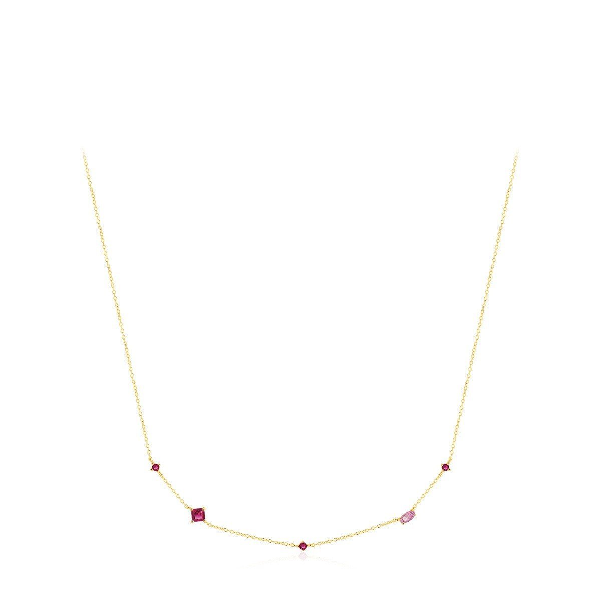 Mireille Rose Zircon Necklace