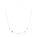 Mireille Rose Zircon Necklace