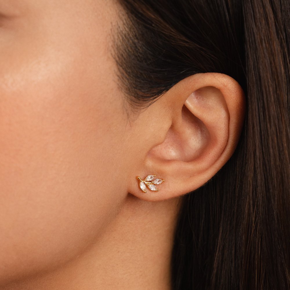 Nina Leaf Studs