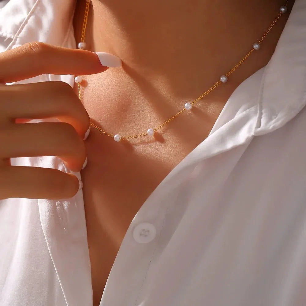 Nina Petite Pearl Necklace