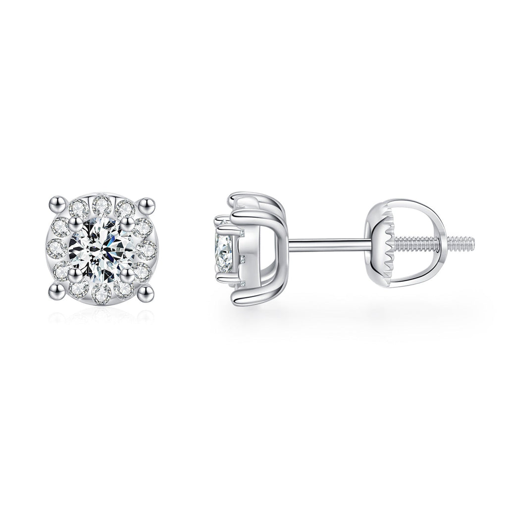 Noor Silver Stud Earrings
