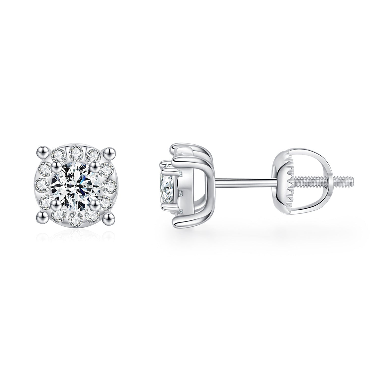 Noor Silver Stud Earrings