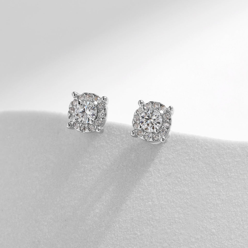 Noor Silver Stud Earrings