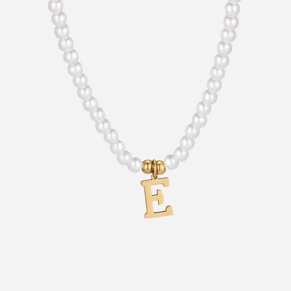Nova Initial Pearl Necklace