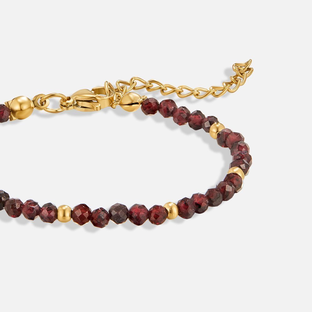 Ravenna Garnet Bead Bracelet