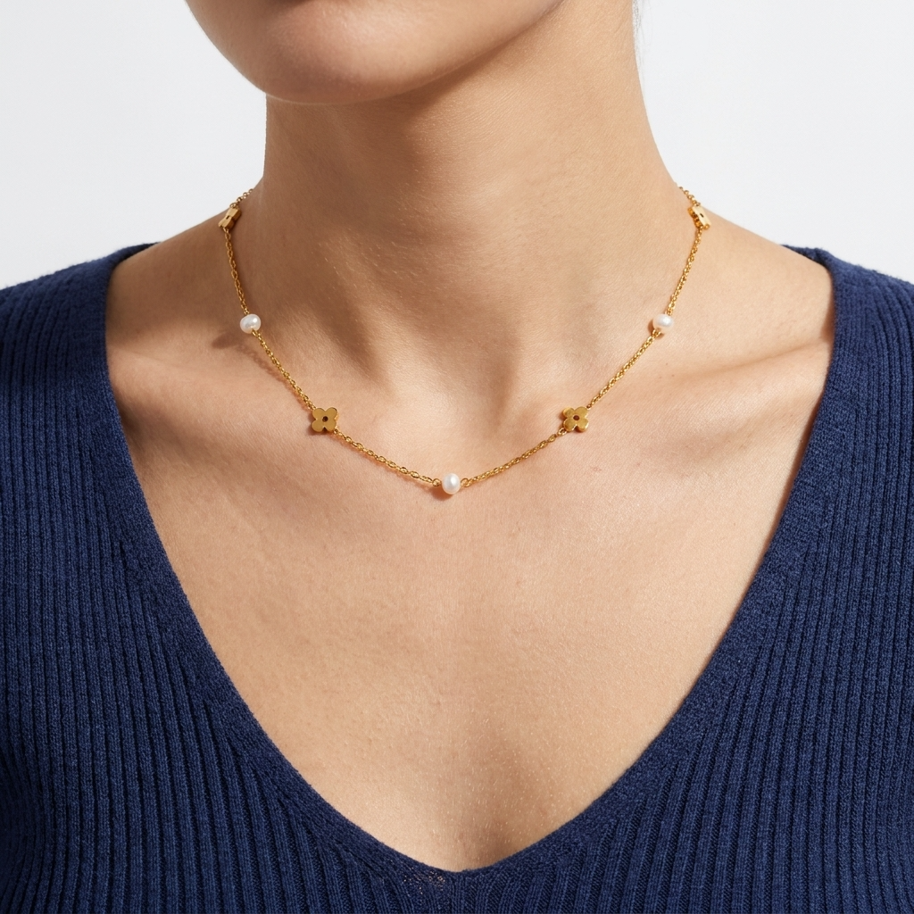 Signature Pearl & Petal Chain