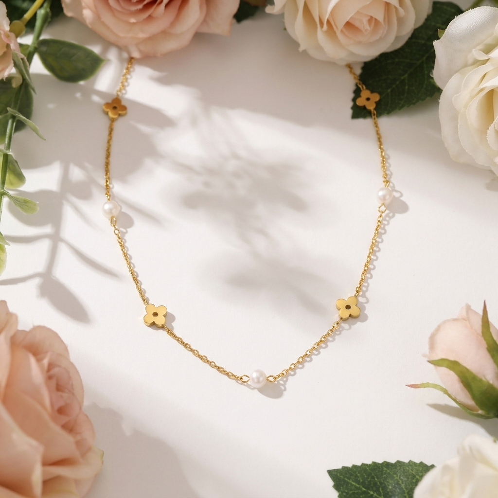 Signature Pearl & Petal Chain