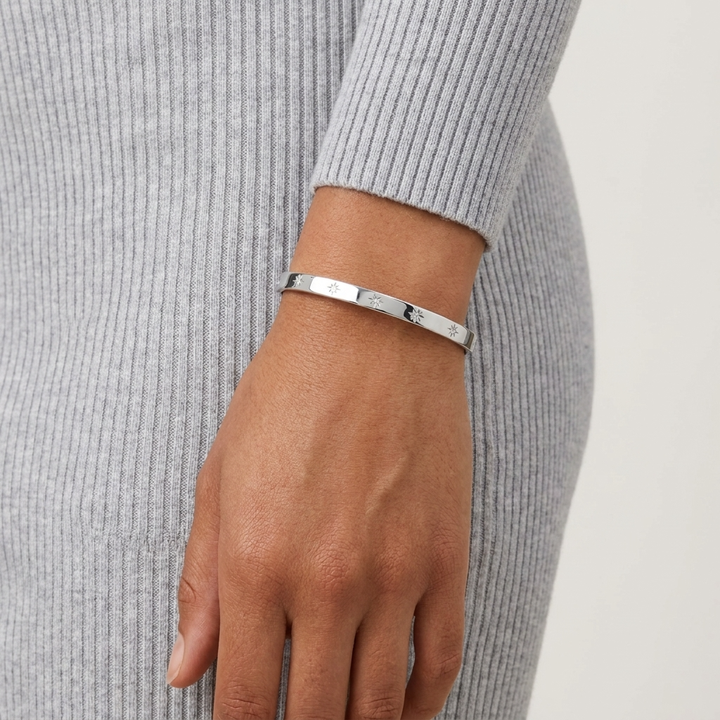 Stardust Silver Cuff