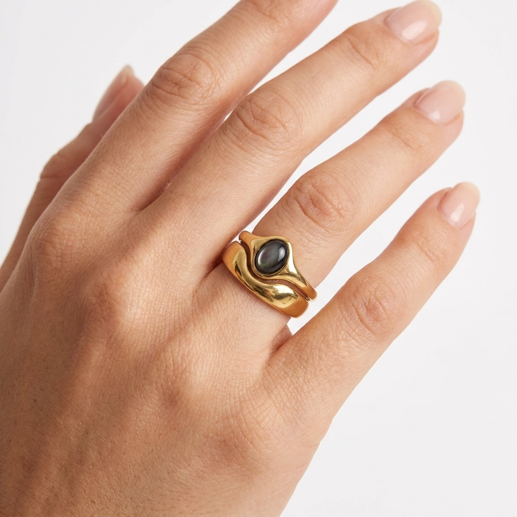 Tahitian Dusk Ring