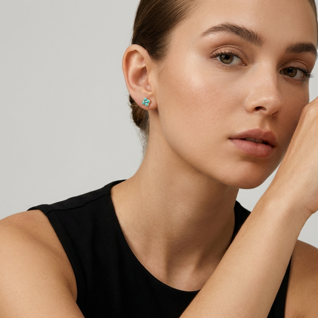 Teya Aqua Blue Earrings