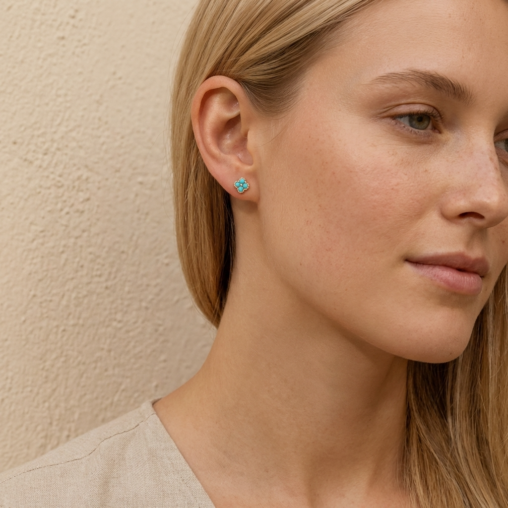 Teya Aqua Blue Earrings