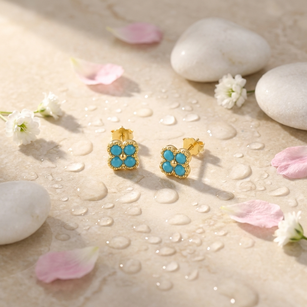 Teya Aqua Blue Earrings