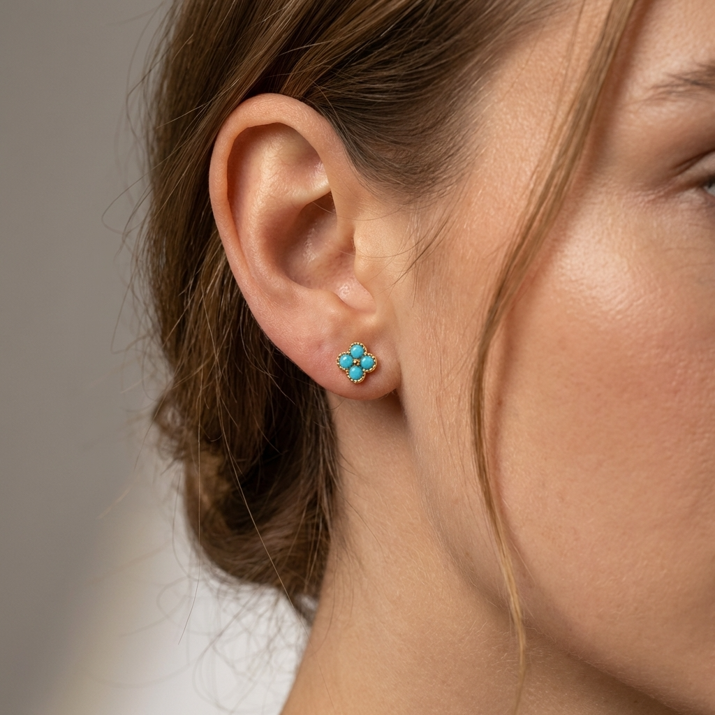 Teya Aqua Blue Earrings