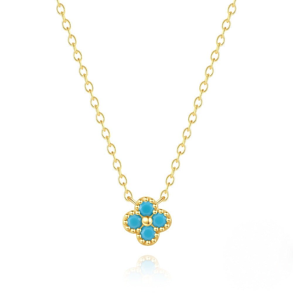 Teya Aqua Blue Necklace