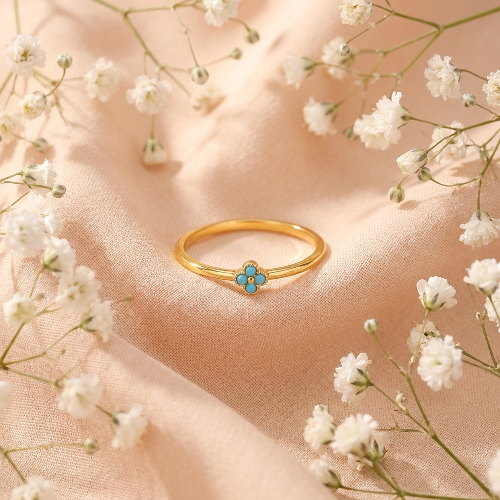 Teya Aqua Blue Ring