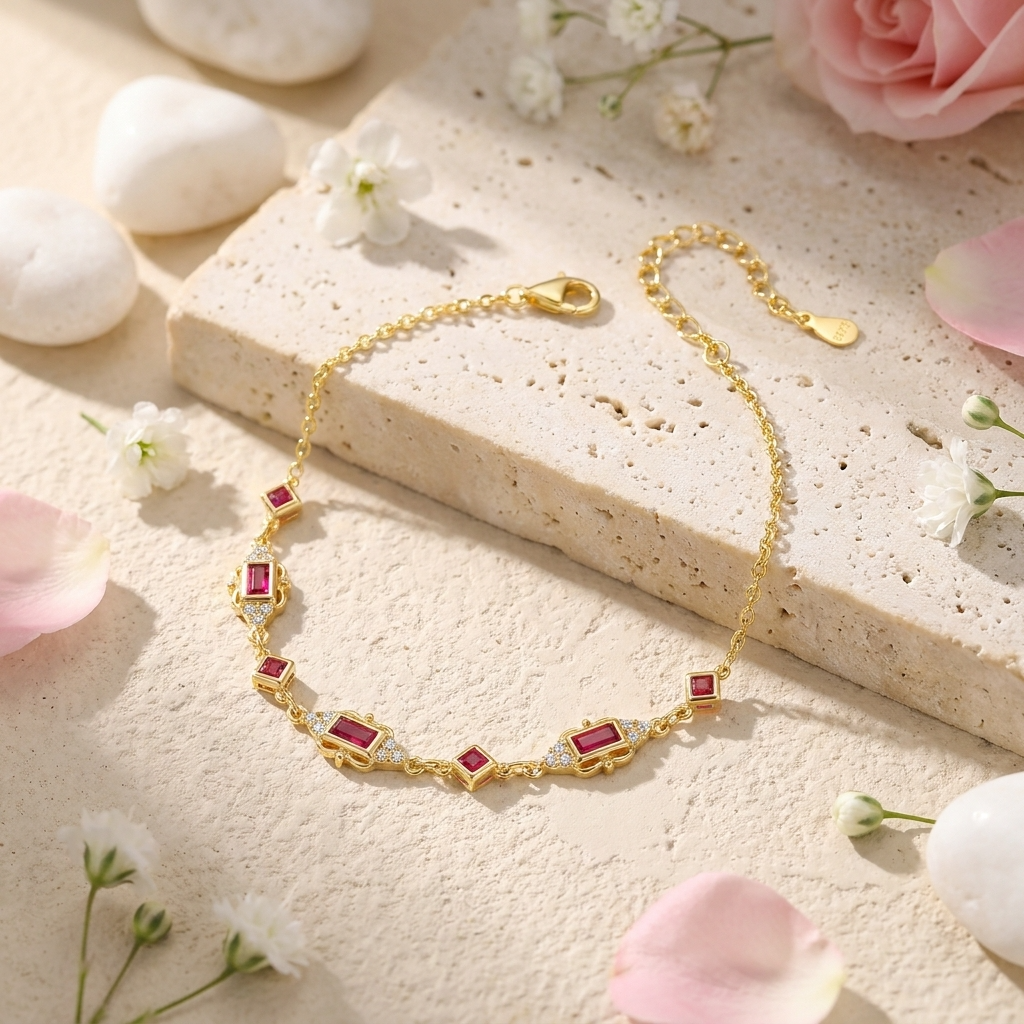 The Crimson Elegance Bracelet
