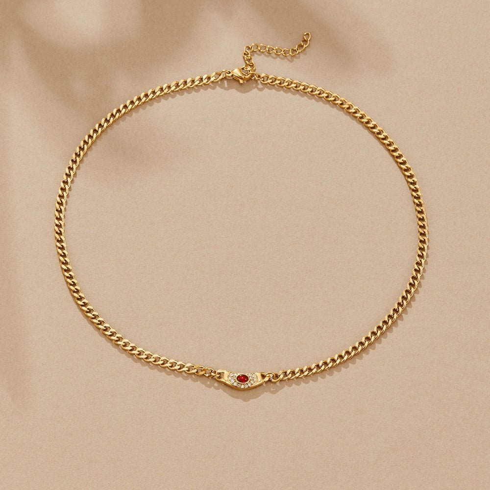 Vintage Cleopatra Gold Necklace