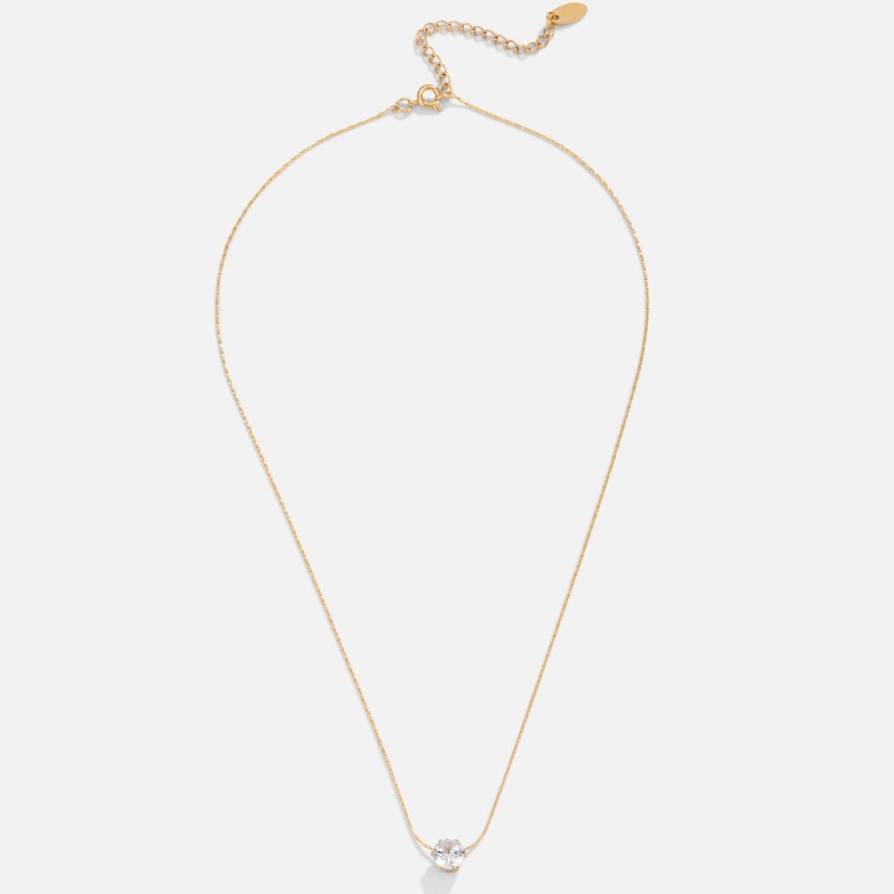 Yara Circle Crystal Necklace